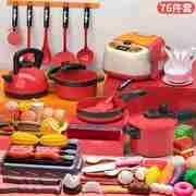 音乐女童儿童厨房玩具，套装仿真厨具宝贝电饭煲，智力开发材料做饭叉