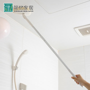 。日本山崎康多多伸缩浴室海绵擦天花板瓷砖清洁刷浴缸刷可替换刷