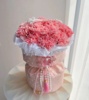 粉色花艺包装布马卡龙(马卡龙，)樱花布菱形提花包花布(包花布)康乃馨花束花艺包装