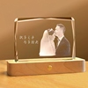水晶相框轻奢 创意DIY结婚纪念生日礼物 摆台相册手工8寸定制照片
