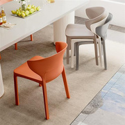 塑料椅子家用加厚餐厅餐桌，餐椅舒服久坐商用现代简约凳子靠背北欧
