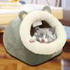 猫窝封闭式冬季保暖狗窝四季通用宠物床垫小猫睡觉窝睡袋猫咪用品