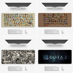 塔DOTA2鼠标垫子超大号桌垫办公电脑键盘垫锁边游戏电竞周边大