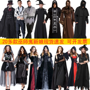 万圣节成人恐怖cosplay服装吸血鬼新娘男女巫僵尸服黑色恶魔角色