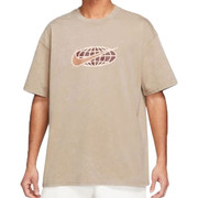 nike耐克男子黑色做旧短袖，印花logo圆领，运动透气t恤衫fd1299-247