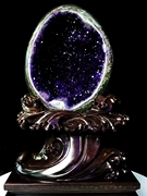 天然紫水晶摆件水晶聚宝盆消磁石，紫水晶原石，紫晶簇摆件家居饰品