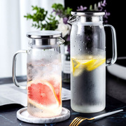 果汁杯玻璃杯耐热高温家用玻璃，水壶大容量冷水壶，泡柠檬水杯子扎壶