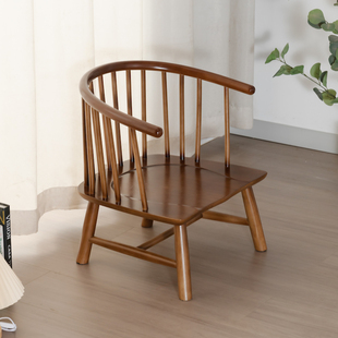实木小椅子矮款茶椅矮椅子靠背椅大人日式喝茶哺乳椅迷你小沙发椅