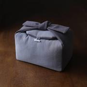 春泥加厚素色棉布收纳布包，台湾布袋整套功夫茶具收纳旅行大布包