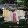 夏季亲子新中式女童中国风改良旗袍裙，儿童复古气质汉服连衣裙织锦