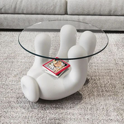 玛吉斯北欧设计师款米奇手套茶几玻璃钢米老鼠咖啡桌趣味手套茶桌