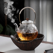 围炉煮茶电陶炉专用茶壶玻璃泡茶煮茶器茶炉套装茶具家用高端