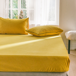 无印良品床笠单件天竺棉，针织纯棉1.8m纯色1.5米1.2全棉床罩床垫套