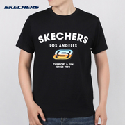 Skechers斯凯奇男装短袖T恤2024夏季男士休闲运动上衣男