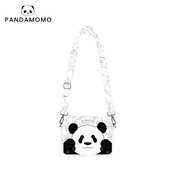 Pandamomo 大熊猫原创单肩 卡通可爱斜挎小方包 环保布包包 萌兰