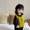 韩系网红童装马甲秋冬装婴幼童，保暖纯色羊羔毛绒绒(毛，绒绒)背心坎肩外套