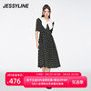 jessyline春季女装 杰茜莱中长款刺绣连衣裙女 313111132