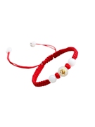 十二生肖珠红绳手链，男女童编织手绳男女本命年护身符
