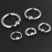 钛钢穿刺饰品BCR万能环男士耳环/乳环PA环女性阴环多用环卡球圆环