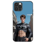 蝙蝠侠手机壳适用14promax苹果12小米13男生荣耀v40小众钢化vivox80硅胶套，opporeno8黑色卡通定制保护壳
