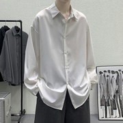 2021秋装免烫白衬衫男士长袖，商务休闲正装衬衣，高级感蓝色寸衫