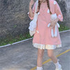 立体翅膀粉色t恤女短袖设计感小众夏季韩版ins潮慵懒风半袖上衣服