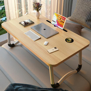 床上小桌子家用懒人电脑桌可折叠飘窗桌学生写字桌宿舍上铺学习桌