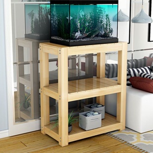 金鱼缸1.2米实木订做储物柜80公分低地柜水族水族箱玻璃鱼缸底柜