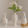 青花瓷手绘陶瓷花瓶摆件客厅，插花高级感景德镇中式古典水养鲜花小