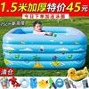 充气游泳池儿童家用宝宝婴儿，加厚洗澡桶户外大型折叠家庭水池玩具