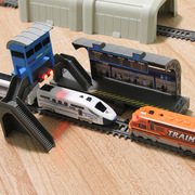 高铁动车和谐号列车套装组装儿童，火车玩具男孩电动轨道小火车模型
