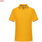 yk238黄色金黄色姜黄色(姜黄色，)t恤衫polo衫高端品质工作服夏装短袖
