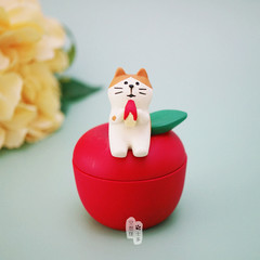 日本猫咪迷你耳钉树脂回形针盒