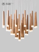 「火柴棒」现代客厅灯设计师艺术创意灯饰餐厅简约实木制吊灯具