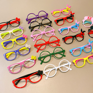 儿童眼镜框无镜片眼镜，凹造型配饰，宝宝小孩女童男童女孩眼镜架