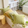 薄荷绿针织小清新纯色毛线靠垫飘窗流苏沙发客厅卧室抱枕套腰靠