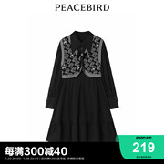 太平鸟2024夏季两件套衬衫式连衣裙A5FAC4A41