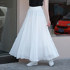 白色雪纺裙子半身裙女夏显瘦半截下半身白裙小个子，半裙仙女裙长裙
