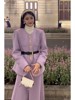 小香风紫色套装裙2023女装小洋装气质名媛高级感韩剧两件套女