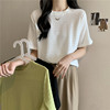 白色t恤女短袖2024夏季韩版宽松洋气减龄百搭半袖，打底衫上衣