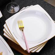 果盘瓷盘景德镇陶瓷盘子菜盘家用异形方形盘中式水果盘高级感凉菜