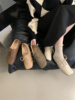 2024春韩版森系学生系带原宿复古平底单鞋女英伦平跟小皮鞋女