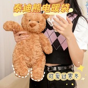 韩版泰迪熊电暖袋充电暖手袋女生卡通可爱毛绒热水袋