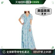 adriannapapell女士雪纺，长款晚礼服多蓝色，美国奥莱直发