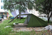 升级加宽无杆超轻三人四人a型三角户外野外野营庇护所露营帐篷