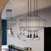 后现代简约灯过道楼梯几何线条装饰吊灯具北欧创意个性设计师吊灯