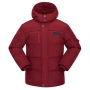 高端舒适中老年红色本命年羽绒服男式23冬季加厚大码爸爸保暖外套
