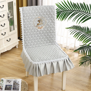连体椅子套罩加厚防滑椅套椅垫靠背一体现代简约凳子套家用餐椅套