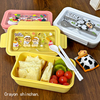 蜡笔小新可爱儿童饭盒保鲜盒水果，便当盒可微波加热食品级，餐盒正版