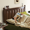 北欧实木床复古床1.8米1.5单双人床现代简约美式床主卧婚床经济型